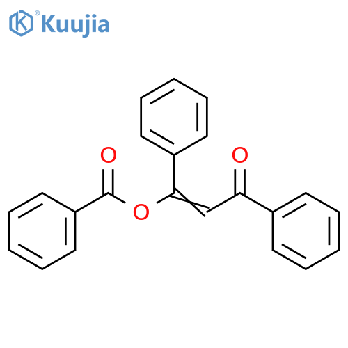 2-Propen-1-one, 3-(benzoyloxy)-1,3-diphenyl- structure