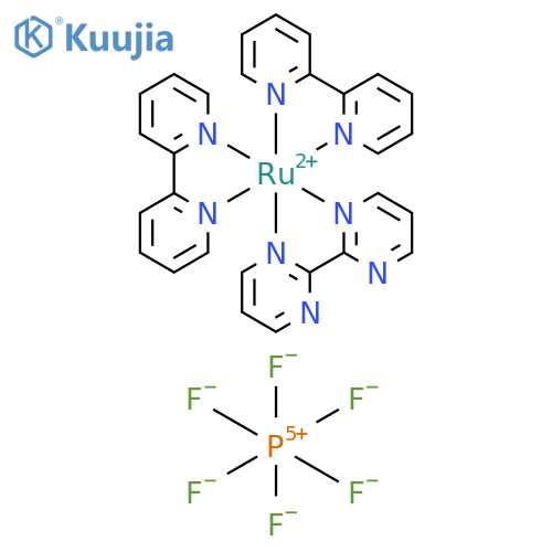 Tris (2,2'-bipyridyl) ruthenium hexafluorophosphate structure