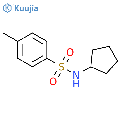 N-cyclopentyl-4-methylbenzene-1-sulfonamide structure