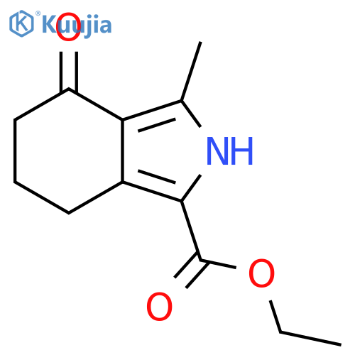2H-Isoindole-1-carboxylic acid, 4,5,6,7-tetrahydro-3-methyl-4-oxo-, ethyl ester structure