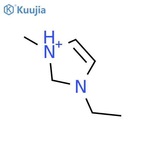 1H-Imidazolium,3-ethyl-1-methyl- structure