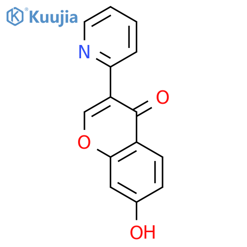 4H-1-Benzopyran-4-one, 7-hydroxy-3-(2-pyridinyl)- structure