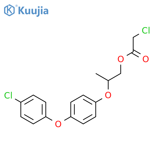 Acetic acid, chloro-, 2-[4-(4-chlorophenoxy)phenoxy]propyl ester structure