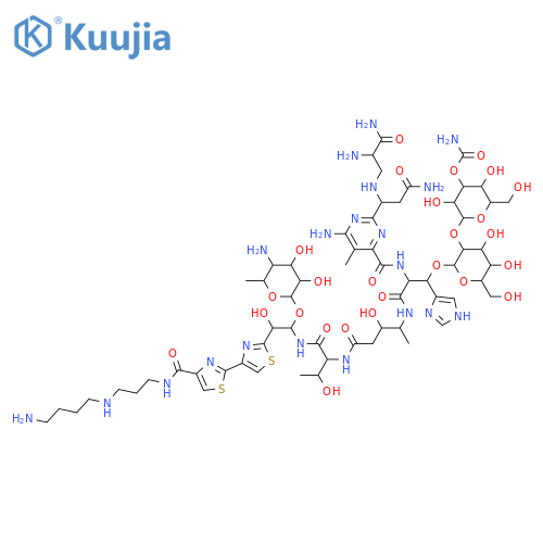 N1-[3-[(4-Aminobutyl)amino]propyl]-13-[(4-amino-4,6-dideoxy-α-L-talopyranosyl)oxy]-19-demethyl-12-hydroxybleomycinamide structure