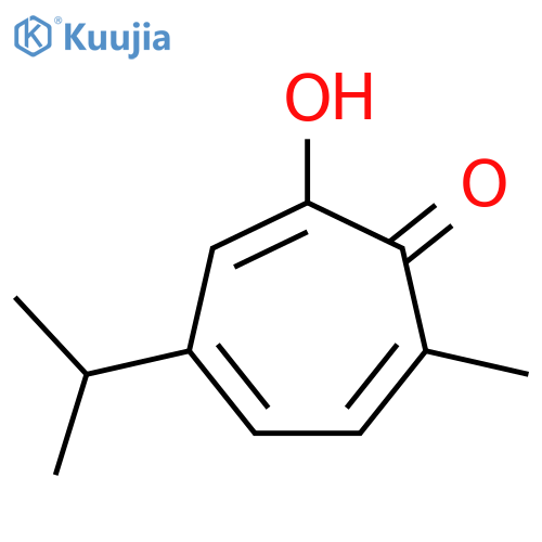 2,4,6-Cycloheptatrien-1-one, 2-hydroxy-7-methyl-4-(1-methylethyl)- structure
