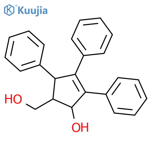 3-Cyclopentene-1-methanol, 2-hydroxy-3,4,5-triphenyl-, (1R,2R,5R)- structure