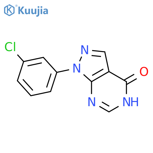 1-(3-chlorophenyl)-1H-pyrazolo[3,4-d]pyrimidin-4-ol structure