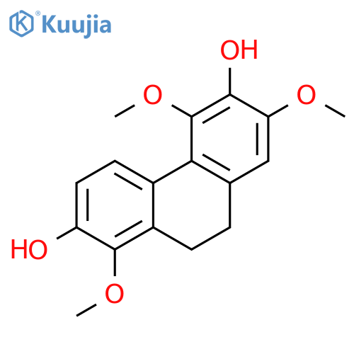 2,6-Phenanthrenediol, 9,10-dihydro-1,5,7-trimethoxy- structure