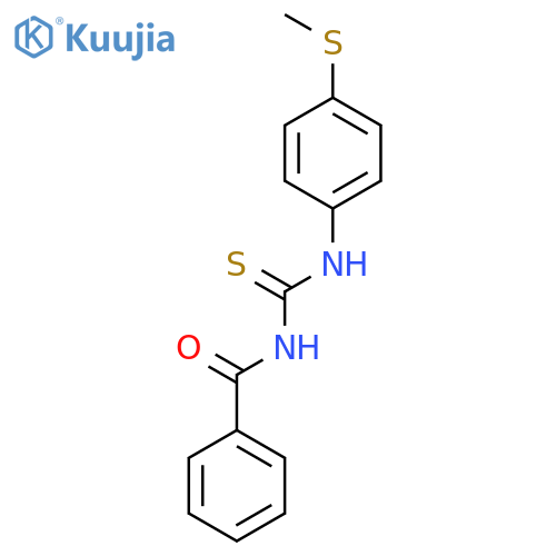 N-Benzoyl-N'-4-(methylsulfanyl)phenylthiourea structure