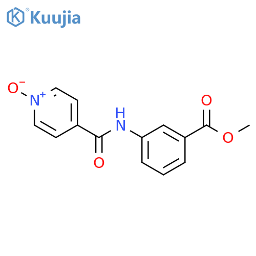 4-{3-(methoxycarbonyl)phenylcarbamoyl}pyridin-1-ium-1-olate structure