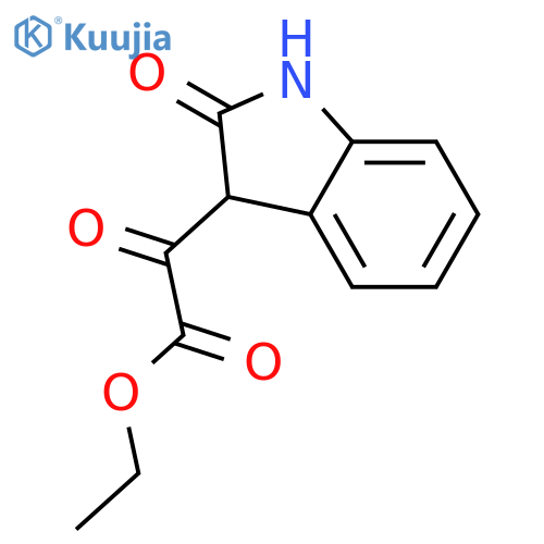 Ethyl 2-oxo-2-(2-oxo-2,3-dihydro-1H-indol-3-yl)acetate structure