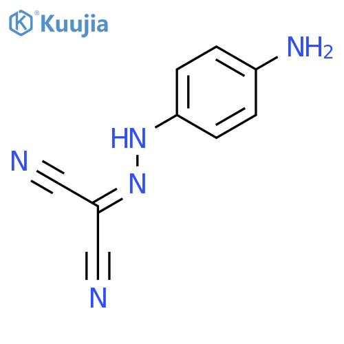 (4-Aminophenyl)carbonohydrazonoyl dicyanide structure