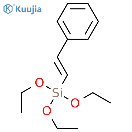Silane, triethoxy[(1E)-2-phenylethenyl]- structure