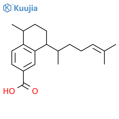 2-Naphthalenecarboxylicacid, 8-[(1S)-1,5-dimethyl-4-hexen-1-yl]-5,6,7,8-tetrahydro-5-methyl-, (5R,8S)- structure