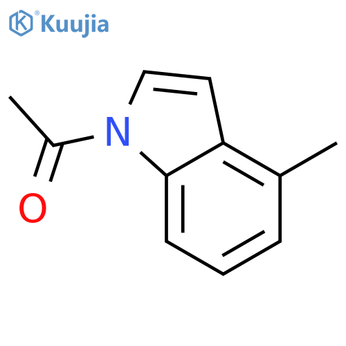 1H-Indole, 1-acetyl-4-methyl- structure