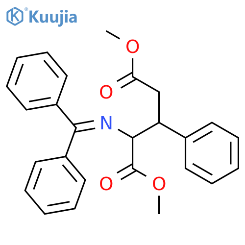 Glutamic acid, N-(diphenylmethylene)-3-phenyl-, dimethyl ester structure