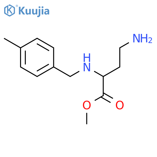 Butanoic acid, 4-amino-2-[[(4-methylphenyl)methyl]amino]-, methyl ester structure
