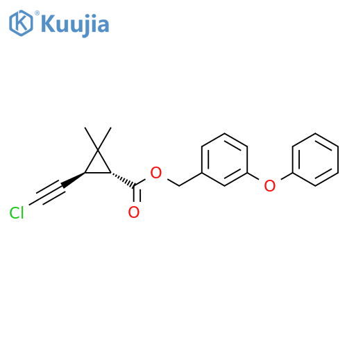 Chloroacetylenic rac-trans Permethrin structure