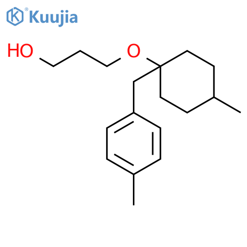1-PROPANOL, 3-[[4-METHYL-1-[(4-METHYLPHENYL)METHYL]CYCLOHEXYL]OXY]- structure