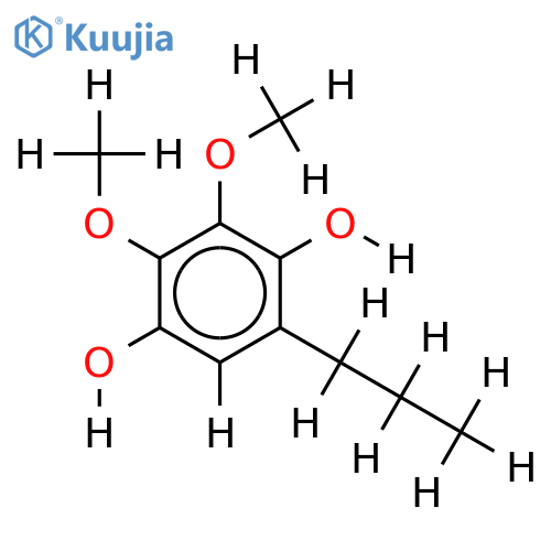 2,3-Dimethoxy-6-(1-propyl)-hydrochinon structure