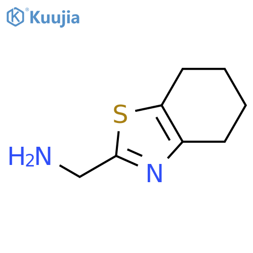 (4,5,6,7-tetrahydro-1,3-benzothiazol-2-yl)methanamine structure