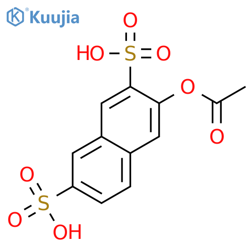 2,7-Naphthalenedisulfonic acid, 3-(acetyloxy)- structure