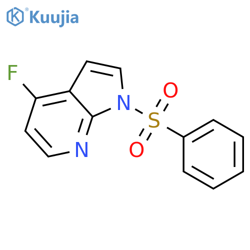 1H-Pyrrolo[2,3-b]pyridine, 4-fluoro-1-(phenylsulfonyl)- structure