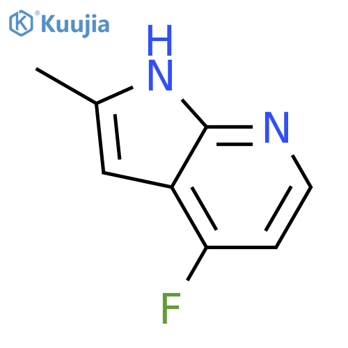 1H-Pyrrolo[2,3-b]pyridine, 4-fluoro-2-methyl- structure