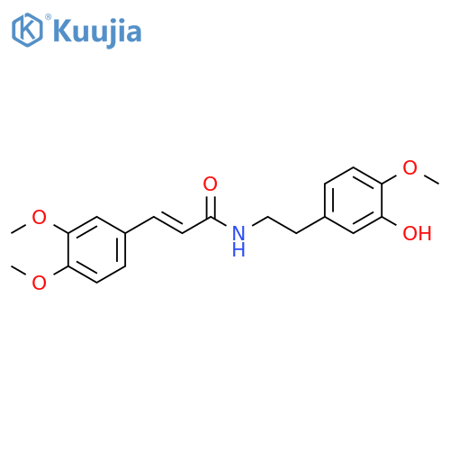 2-Propenamide,3-(3,4-dimethoxyphenyl)-N-[2-(3-hydroxy-4-methoxyphenyl)ethyl]-, (2E)- structure