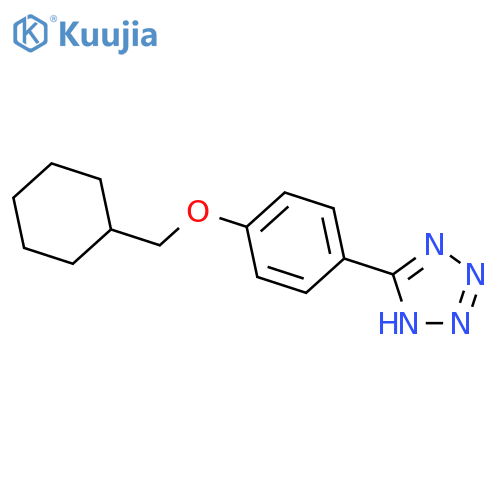1H-Tetrazole, 5-[4-(cyclohexylmethoxy)phenyl]- structure