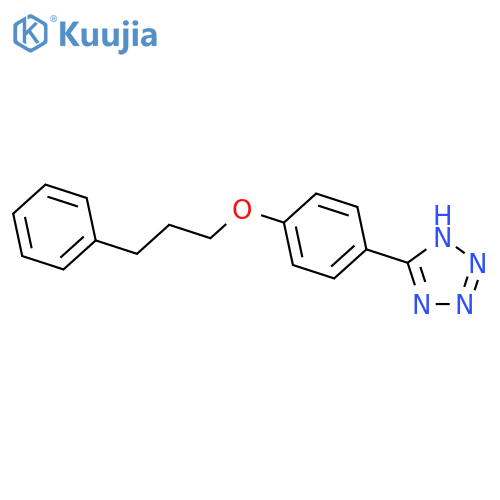 1H-Tetrazole, 5-[4-(3-phenylpropoxy)phenyl]- structure