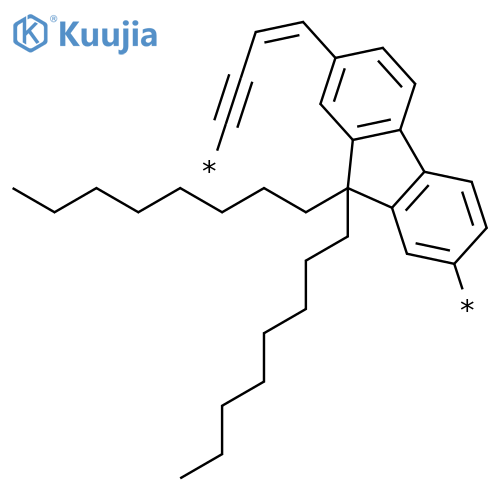 Poly[(9,9-dioctyl-9H-fluorene-2,7-diyl)-(1Z)-1-buten-3-yne-1,4-diyl] structure