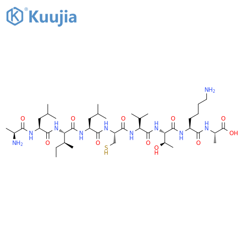 L-Alanine,L-alanyl-L-leucyl-L-isoleucyl-L-leucyl-L-cysteinyl-L-valyl-L-threonyl-L-lysyl- structure
