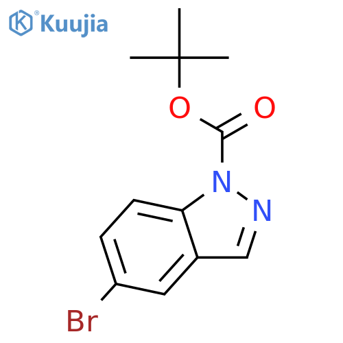 Tert-Butyl 5-bromo-1H-indazole-1-carboxylate structure