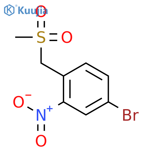 Benzene, 4-bromo-1-[(methylsulfonyl)methyl]-2-nitro- structure