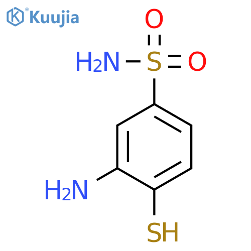 3-amino-4-sulfanylbenzene-1-sulfonamide structure