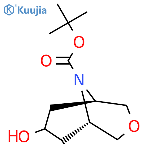 (1R,5S,7R)-TERT-BUTYL 7-HYDROXY-3-OXA-9-AZABICYCLO[3.3.1]NONANE-9-CARBOXYLATE structure