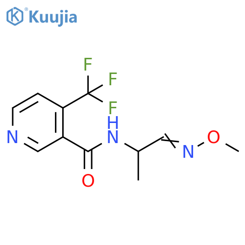 3-Pyridinecarboxamide,N-[2-(methoxyimino)-1-methylethyl]-4-(trifluoromethyl)- structure