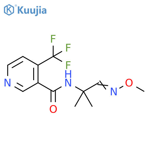 3-Pyridinecarboxamide,N-[2-(methoxyimino)-1,1-dimethylethyl]-4-(trifluoromethyl)- structure