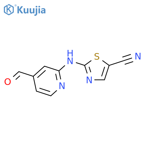5-Thiazolecarbonitrile, 2-[(4-formyl-2-pyridinyl)amino]- structure