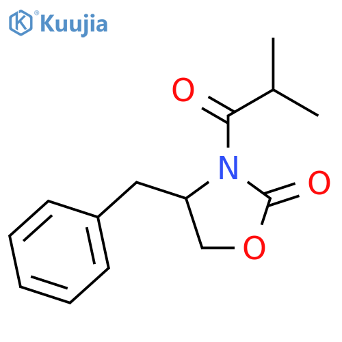 2-Oxazolidinone, 3-(2-methyl-1-oxopropyl)-4-(phenylmethyl)-, (4S)- structure