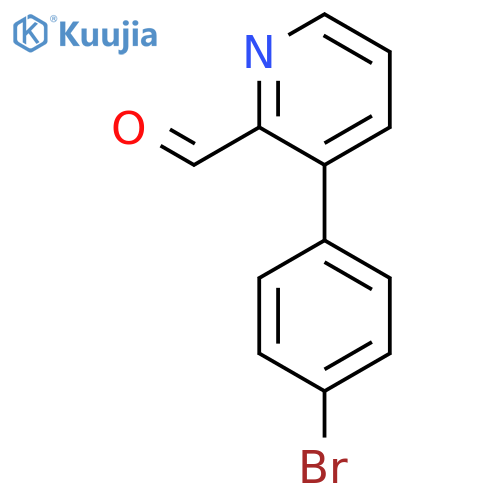 3-(4-bromophenyl)pyridine-2-carbaldehyde structure