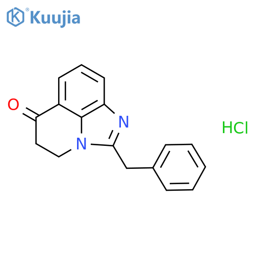 2-benzyl-4,5-dihydro-6H-imidazo[4,5,1-ij]quinolin-6-one hydrochloride structure