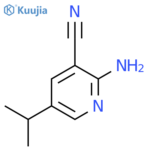 2-amino-5-(propan-2-yl)pyridine-3-carbonitrile structure