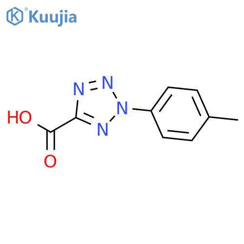 2-(4-methylphenyl)-2H-1,2,3,4-tetrazole-5-carboxylic acid structure