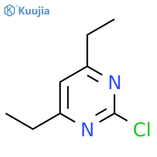 2-chloro-4,6-diethylpyrimidine structure