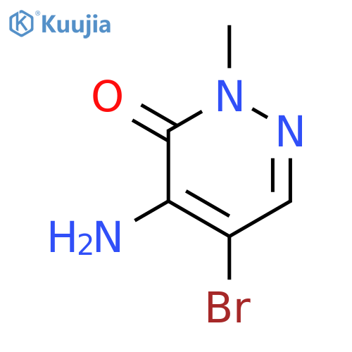 5-Amino-6-bromo-2-methyl-2H-pyridazin-3-one structure