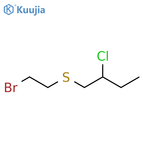 Butane, 1-[(2-bromoethyl)thio]-2-chloro- structure
