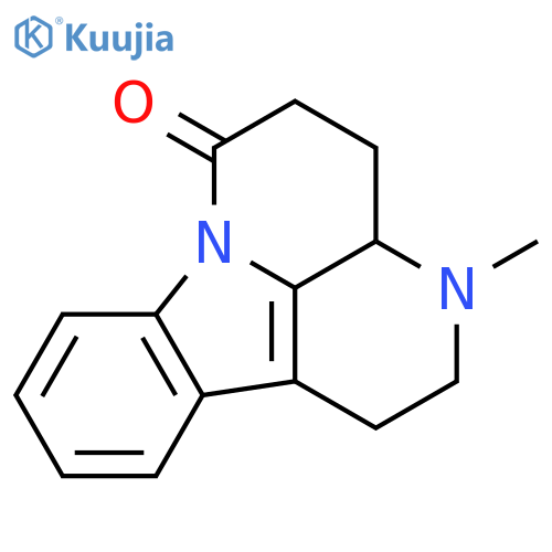 1,2,3,3a,4,5-Hexahydro-3-methyl-6H-indolo(3,2,1-de)(1,5)naphthyridin-6-one structure