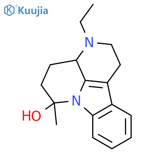 3-ethyl-6-methyl-2,3,3a,4,5,6-hexahydro-1H-indolo[3,2,1-de][1,5]naphthyridin-6-ol structure